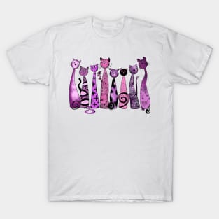 Pink cats T-Shirt